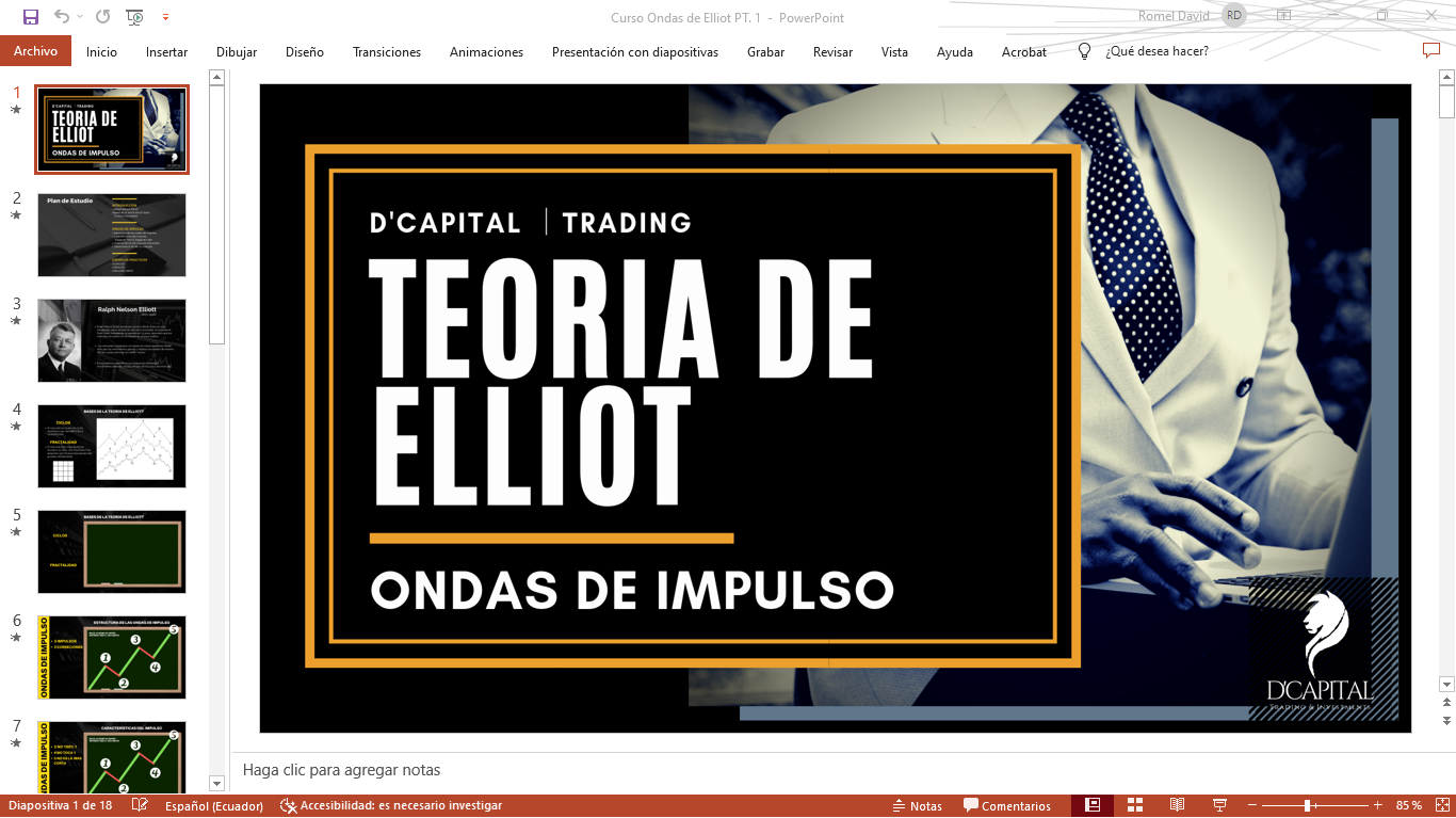 Resumen COMPLETO POWERPOINT de las Ondas de Elliot & Fibonacci